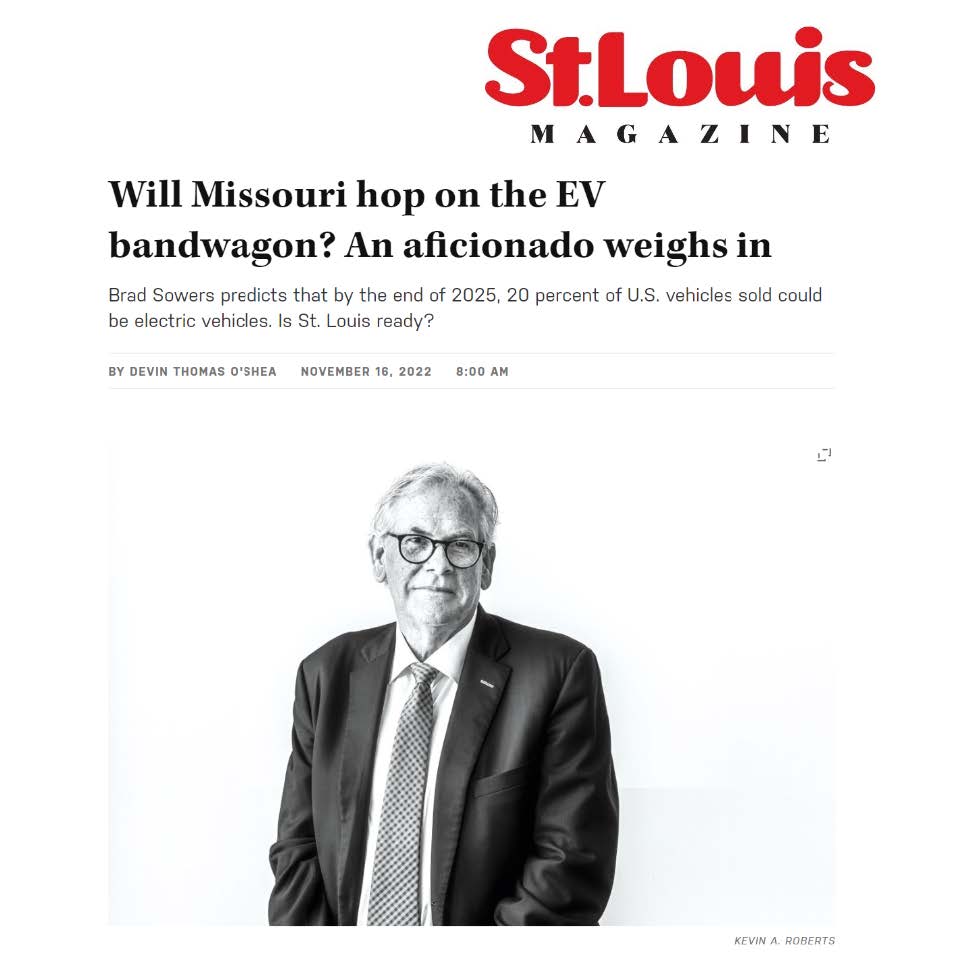 CEO Brad Sowers Weighs In on The Future of EVs in Missouri, calls for more infrastructure