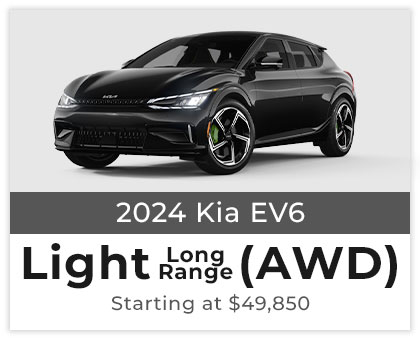 2024 Kia EV6 Light Long Range AWD Starting at $49,850