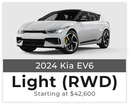 2024 Kia EV6 Light (RWD) Starting at $42,600