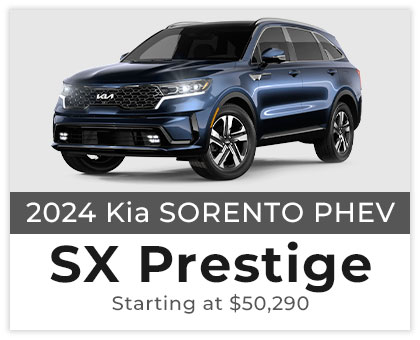 2024 Kia Sorento PHEV SX Prestige Starting at $50,290
