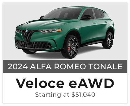2024 Alfa Romeo Tonale Veloce eAWD Starting at $51,040