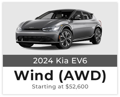 2024 Kia EV6 Wind AWD Starting at $52,600